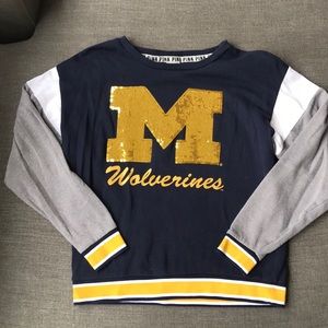University of Michigan PINK Long Sleeve